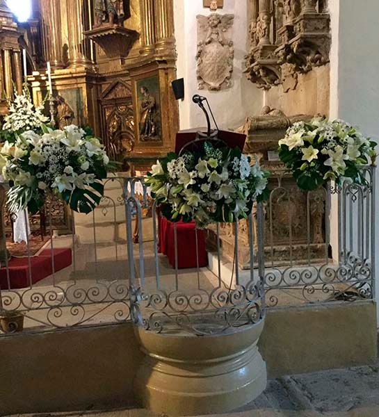 Floristería Maranta Viveros flores de iglesia